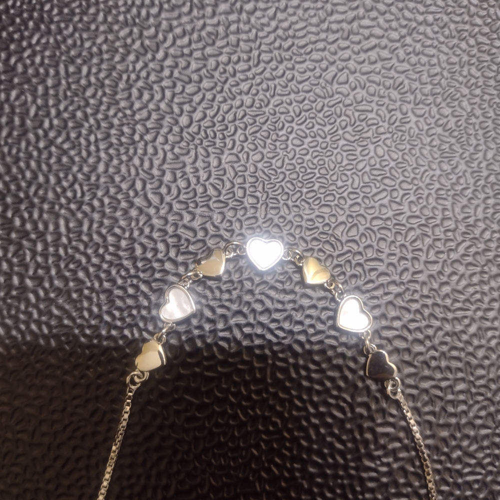 Elegant Heart Charm Bracelet